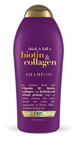 OGX Thick & Entire + Biotin and Collagen Shampoo, 25.4 Fl Oz