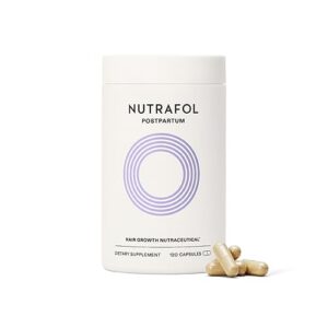 Nutrafol Postpartum Hair Growth Health supplements, Clinically Tested for Visibly Thicker Hair and A lot less Shedding, Breastfeeding-helpful – 1 Month Offer