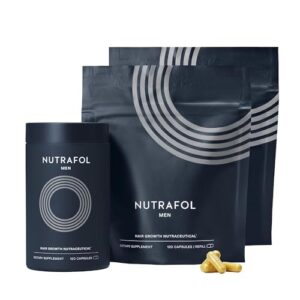 Nutrafol Men’s Hair Expansion Dietary supplements, Clinically Tested for Visibly Thicker Hair and Scalp Protection, Dermatologist Advisable – 3 thirty day period supply, Pack of 3